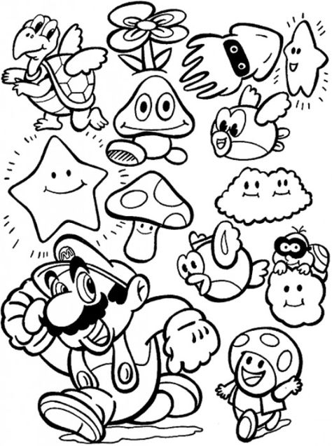 I've done the legwork for you to find the best, most excellent Mario Brothers party ideas on the web! Mario Bros Coloring, Super Mario Bros Party Ideas, Mario And Friends, Friends Coloring Pages, Mario Coloring, Super Mario Coloring Pages, Mario E Luigi, Super Mario Bros Party, Mario Bros Party