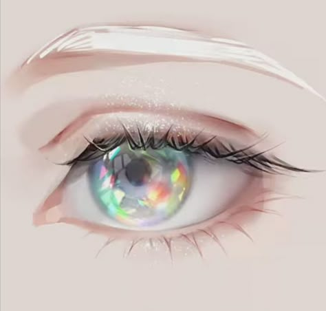 Opal Eyes, Galaxy Eyes, Rainbow Eyes, Shiny Eyes, Eyes Artwork, Digital Art Beginner, Celestial Art, Gray Eyes, Aesthetic Eyes