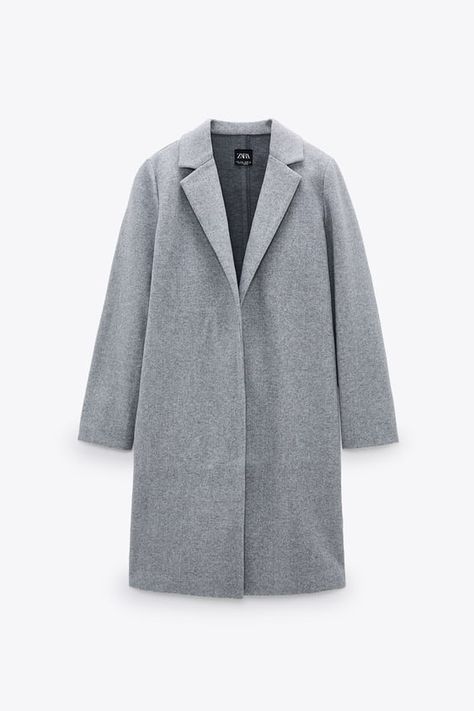 Lapel Collar Coat, Medium Coat, London Fashion Week Street Style, Lapel Coat, Zara Coat, Textured Jacket, Collar Coat, Suede Coat, London Street Style