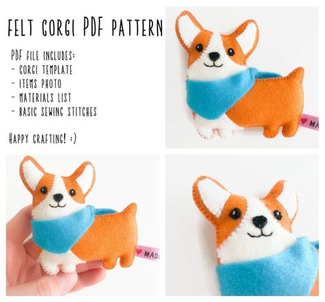 This Tutorials item by TinyNuggetsShop has 406 favorites from Etsy shoppers. Ships from United States. Listed on 26 Apr, 2023 Felt Corgi, Corgi Ornament, Felt Dog Ornament, Corgi Plush, Dog Sewing Patterns, Felt Animal Patterns, Costura Diy, Felt Dogs, Felt Pattern