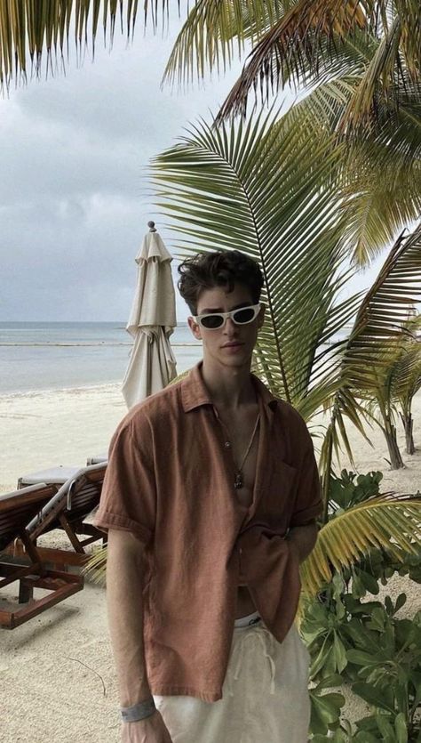 Men Linen Outfit Summer, Summer Outfits Men Beach, Vacation Outfits Men, Beach Outfit Men, Spiritual Fashion, Instagram Men, Mens Summer Outfits, Men Photoshoot, Beach Photography Poses