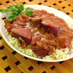 Healthy Red Beans and Rice - Allrecipes.com Healthy Red Beans And Rice, Louisiana Red Beans And Rice Recipe, Red Beans And Rice Recipe Easy, Red Beans And Rice Recipe, Red Beans N Rice Recipe, Swiss Steak, Cajun Dishes, Broiled Chicken, Cheesy Chicken Broccoli