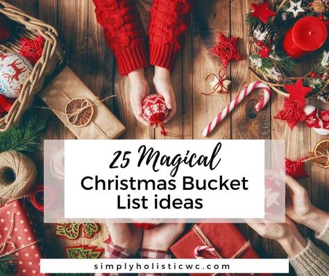 Create lasting memories this holiday season with these 25 magical Christmas bucket list ideas for all ages! Christmas Eve Bucket List, Teen Christmas Eve Box Ideas, Fun Ideas For Christmas, Christmas Bucket List Ideas, Christmas Eve Box Ideas, Holiday Playlist, Best Secret Santa Gifts, Date Night Jar, Christmas Eve Boxes