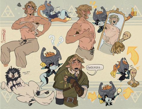 Trans Link, Legend Of Zelda Characters, Botw Zelda, Zelda Funny, Link Art, Link Zelda, Mini Comic, Zelda Art, Legend Of Zelda Breath