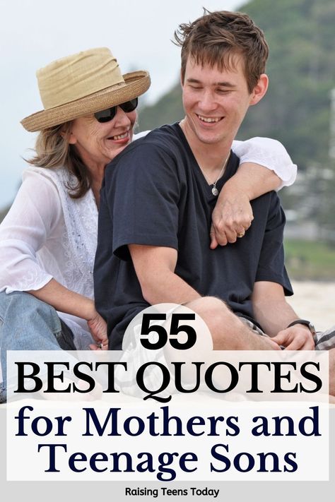 We hope our all-time favorite quotes about raising teen boys will inspire you, make you laugh, remind you that you’re not alone and perhaps give you a little hope if you’re struggling through this parenting chapter. Wrap your arms around your precious teen boy, mama… these days won’t last forever. Here are 55 best quotes for moms of teen sons. #bestquotes #motherhoodquotes #mothersandsonsquotes #mothersandsons #teenagers #momsofteens #mothersandteenagesons #momquotes #mamaquotes #bestmomquotes Adult Son Quotes From Mom, Son Day Quotes From Mom, Teen Mom Quotes, Raising Teenager Quotes, Parenting Teen Boys, Quotes For Mothers, Best Mother Quotes, Boy Mom Quotes, Son's Quotes