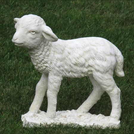 Statue Decoration, Baby Sheep, Rooster Decor, Farm Baby, Resin Statue, Charming Garden, Garden Accents, Animal Statues, Outdoor Statues