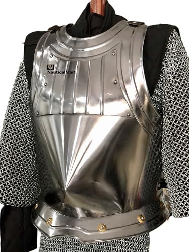 NauticalMart Medieval Warrior Breastplate Chestplate Custom Steel Wearable Knight Body Armor Cuirass Halloween Costume Chestplate Armor, Armor Breastplate, Body Armor, Halloween Costume, Halloween Costumes, Halloween, Sports