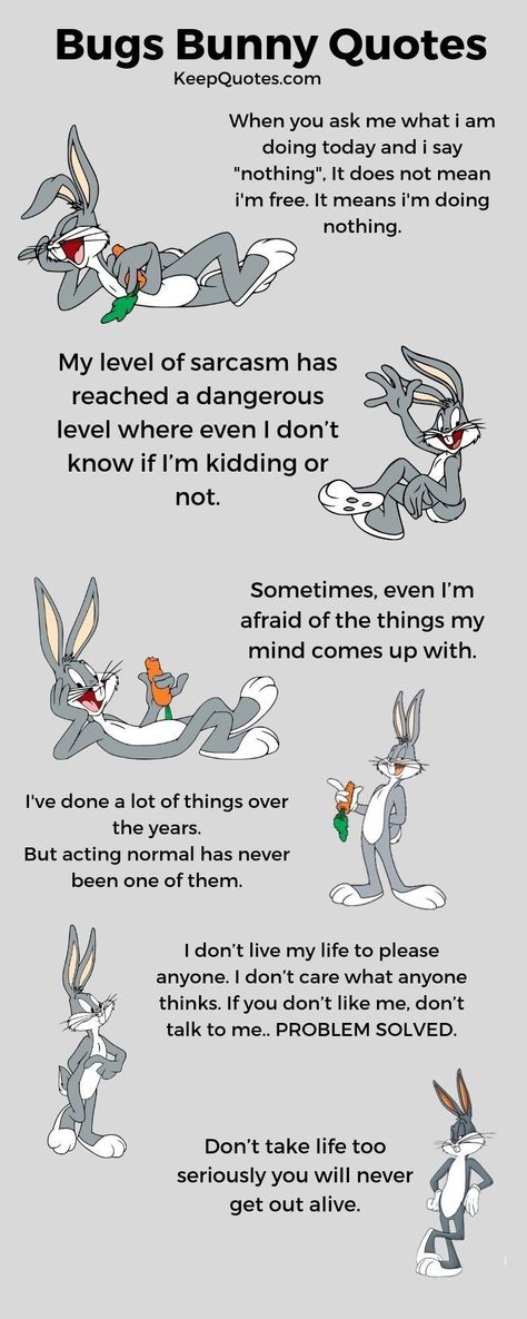 Bugs Bunny Quotes, Quotes Sarcastic Funny, Bugs Bunny Pictures, Looney Tunes Funny, Bugs Bunny Drawing, Bunny Quotes, Quotes Sarcastic, Looney Tunes Bugs Bunny, Looney Tunes Cartoons