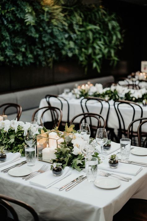 A Chic Restaurant Wedding in the Melbourne Botanic Gardens with an elegant reception at Botanical Restaurant on a sunny Melbourne day.