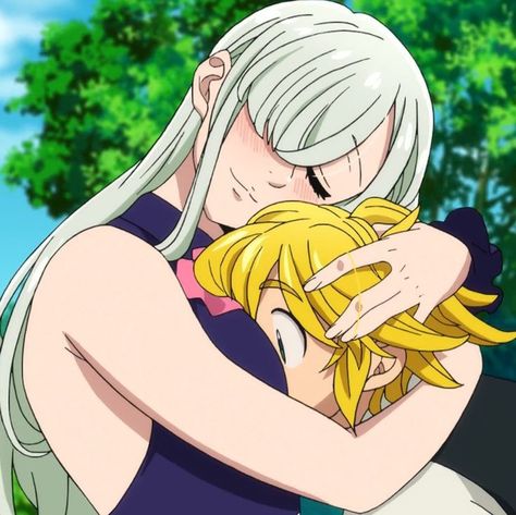 Meliodas And Elizabeth, Anime Hug, Seven Deady Sins, Bad Picture, Seven Deadly Sins Anime, Anime Pixel Art, 7 Deadly Sins, Wallpaper Iphone Disney, Anime Reccomendations