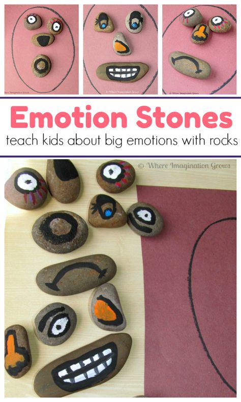 Face Story, Teaching Emotions, Emotions Preschool, Big Emotions, Emotions Activities, Social Emotional Activities, Story Stones, Nursery Activities, Daycare Activities