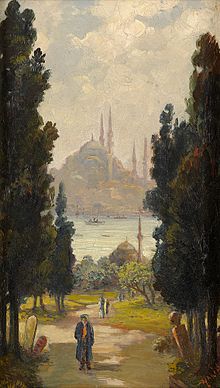 Istanbul, Castle, Oil Painting, Art