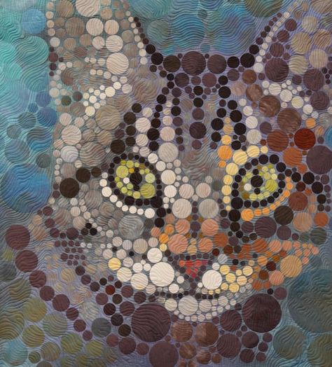 Carol Morrissey Modern Quilting Designs, Photo Quilts, Dream's Cat, The Quilt Show, Free Online Jigsaw Puzzles, Paisley Art, Tangle Art, Animal Quilts, Cat Quilt