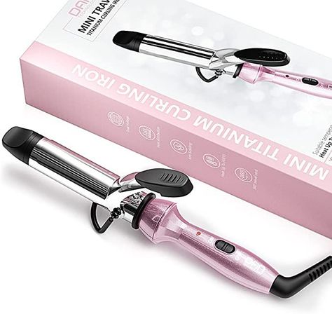 Mini Curling Iron, Mini Hair Curler, Travel Curling Iron, Barrel Curls, Mini Iron, Curling Iron Hairstyles, Hair Straightening Iron, Straighten Iron, Hair Iron