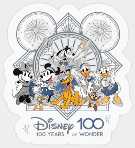 Disney Sublimation Designs, Disney 100 Years Of Wonder, Disney 100 Years, Cruise Nails, Disney Stickers, Princess Fairytale, Disney 2024, Disney Paris, Disney Rides