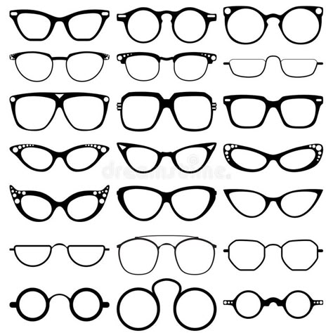 Glasses model icons, man, women frames. Sunglasses, eyeglasses on white. Silhoue , #Affiliate, #frames, #women, #eyeglasses, #Sunglasses, #model #ad Simple Glasses Drawing, Glasses Illustration Drawing, Eyes With Glasses Drawing, Eyeglass Tattoo, Eye Glasses Drawing, Eyeglasses Drawing, Glasses Design Eyewear, Drawing Sunglasses, Specs Frames Women