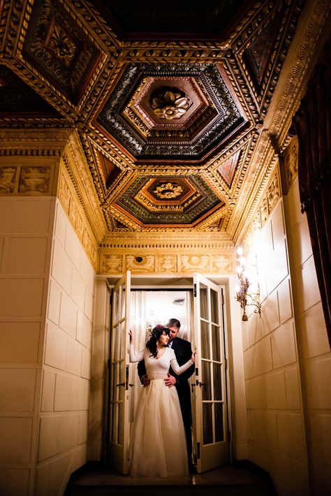 Omni William Penn Wedding | Kinley and Tony Obsessed with this back hallway at the Omni William Penn in PIttsburgh. #wedding #pittsburgh #weddingposes Omni William Penn Wedding, Food For A Wedding Reception, Food For A Wedding, Cranberry Wedding, Wedding Pittsburgh, Pizza Food Truck, Pittsburgh Wedding Venues, Storyboard Ideas, Rustic Summer Wedding