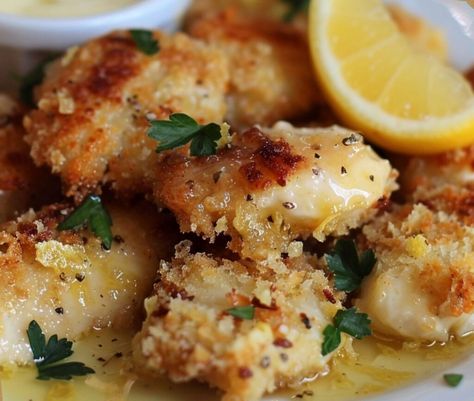 Interesting Food, Crispy Chicken, Interesting Food Recipes, Chicken Recipes, Lemon, Chicken