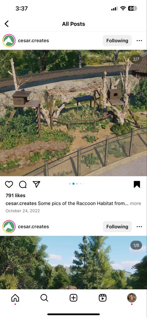 Planet Zoo Buildings, Raccoon Habitat, Planet Zoo Habitat, Planet Zoo Habitat Ideas, Planet Zoo Inspiration, Zoo Habitats, Zoo Boo, Zoo Inspiration, Zoo Design