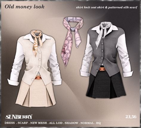 [SUNBERRY]Old money look_scarf&dress 23.56 (Early access) | Patreon Sims 4 University Cc Patreon, Old Money Cc Sims 4, Sims 4 Uniform Cc, Sims 4 Cc Old Money Clothes, Sims 4 School Cc, Sims 4 School Uniform, Old Money Clothes, Sims 4 Cheats, Sims 4 Piercings