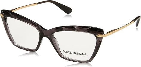 Amazon.com: Dolce & Gabbana DG 5025-504 Woman Cat Eye Eyeglasses Transparent Grey 53mm : Clothing, Shoes & Jewelry Trendy Glasses, Cool Glasses, Eyewear Frames, Cat Eye Glasses, Womens Glasses, Grey Women, Designer Sunglasses, Glasses Frames, Eyeglasses Frames