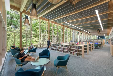 Public Library Design, Library Project, Library Interior, Desain Pantry, Community Library, Library Inspiration, Library Architecture, City Library, Mix Use Building