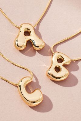 Shop the Bubble Letter Monogram Necklace and more at Anthropologie today. Read customer reviews, discover product details and more. Target Shopping, Jewellery Trends, Ring Jewellery Design, Wishlist 2024, Bubble Letter, Cheap Christmas Gifts, Extremely Funny, Bubble Necklaces, Jewelry Tattoo