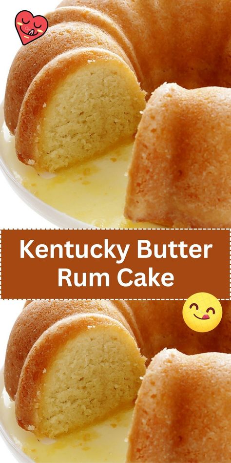 Indulge in the rich, moist goodness of Kentucky Butter Rum Cake. A treat that's sure to make any occasion special. Best Rum Cake Recipe, Butter Rum Cake, Rum Cake Recipe Easy, Pound Cake Recipes Easy, Caramel Cake Recipe, Rum Cake Recipe, Brazilian Desserts, Kentucky Butter Cake, Butter Rum