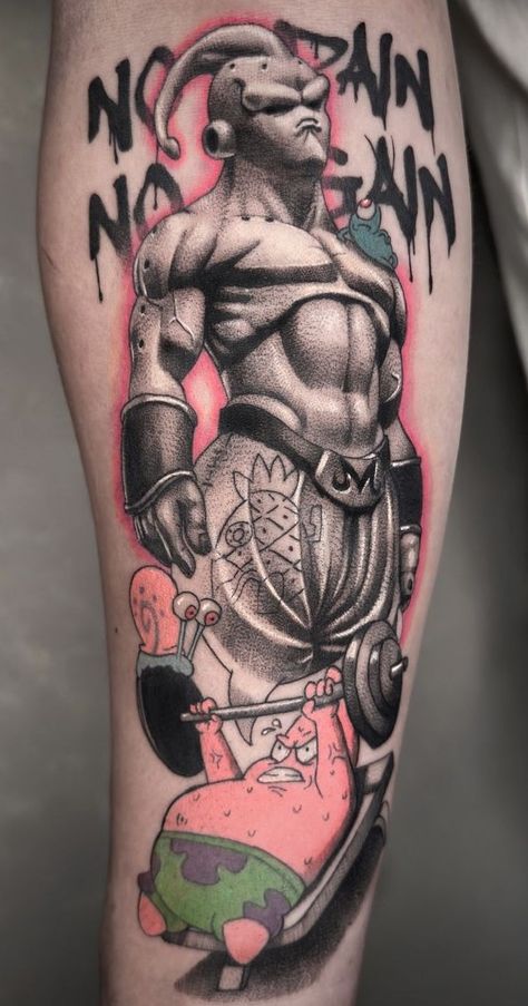 Dragon Ball Z Dragon Tattoo, Lord Beerus Tattoo, Goku Black Tattoo, Tatuaje Dragon Ball, Majin Buu Tattoo, Vegeta Tattoo Design, Street Fighter Tattoo, Goku Tattoo Ideas, Dragonball Z Tattoo