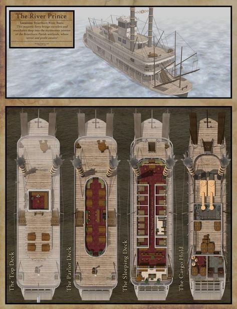 Boat Battle Map, Dnd Vehicles, Fantasy Vehicles, Call Of Cthulhu Rpg, Ship Map, Dnd World Map, Dnd Campaign, Battle Map, Rpg Ideas