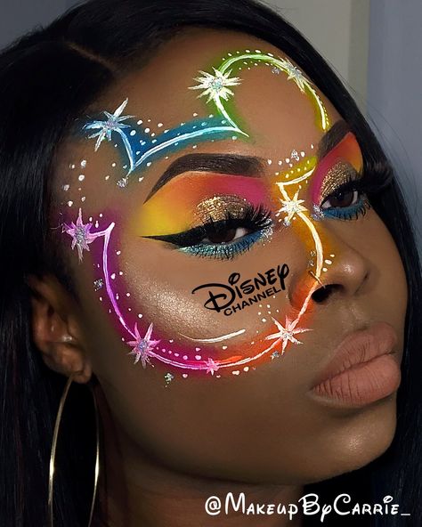 Fun Makeup Eye Looks, Fun Bright Makeup Looks, Makeup Competition Ideas, Crazy Make Up Ideas, Makeup Ideas Crazy Creative, Creative Face Paint Makeup Looks, Cool Make Up Looks, Make Up Artistique, Cool Eyeshadow Looks Creative