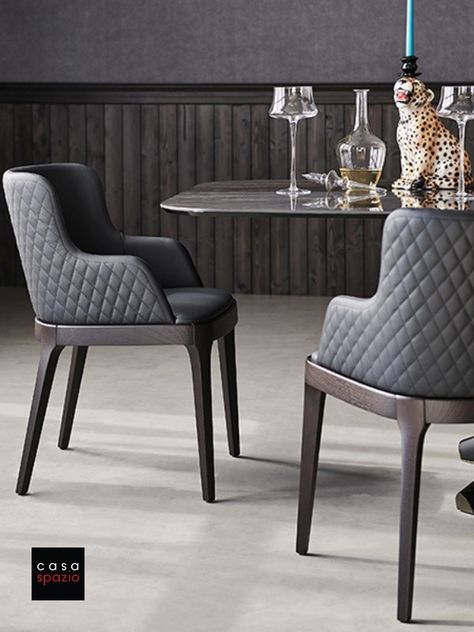 The Magda dining room chair by Italian furniture brand Cattelan is a comfortable and modern dining chair with an oak frame available with or without arms in eco or soft leather. This chic chair is perfect for any modern dining room design. Bring a level of sophistication to your interior design.  Available at Casa Spazio, a modern furniture store in Chicago. www.casaspazio.com #modernfurniture #italianfurniture #diningchair #modernchair #moderndiningroom #diningroom Leather Chair Living Room, Italian Furniture Brands, Couch Upholstery, Table Marble, Cattelan Italia, Dining Room Chairs Modern, Contemporary Dining Room, Modern Furniture Stores, Stitching Details