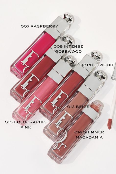 Dior Lip Maximizer, Dior Cosmetics, Lip Gloss Homemade, Dior Lip, Color Extensions, Dior Lipstick, Dior Addict Lip, Chic Makeup, Lip Swatches