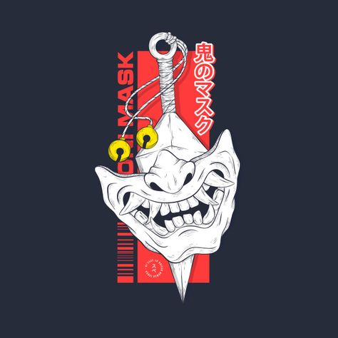 Check out this awesome 'Japanese+Oni+Mask' design on @TeePublic! Japanese Oni Mask, Oni Samurai, Japanese Oni, Japanese Graphic, Japanese Mask, Oni Mask, Goku Super, Samurai Art, Japanese Graphic Design