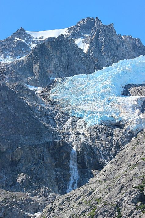 Waterfall in Kenai Fjords  An Aquatic Safari through Kenai Fjords National Park via The World on my Necklace Marine Wildlife, Kenai Fjords National Park, Alaska Trip, Boat Cruise, Kenai Fjords, Usa Travel Guide, National Parks Usa, Alaska Cruise, Alaska Travel