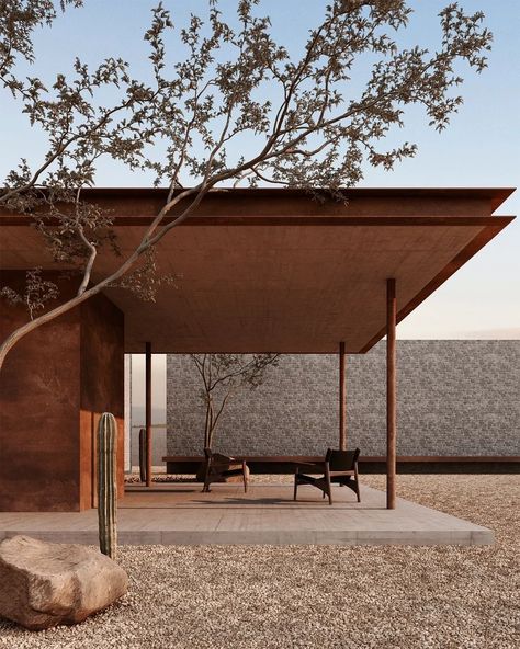 Rammed Earth Homes, Desert House, Tropical Architecture, Minimal House Design, Renzo Piano, Arizona Usa, Alvar Aalto, Sustainable Architecture, Roof Design