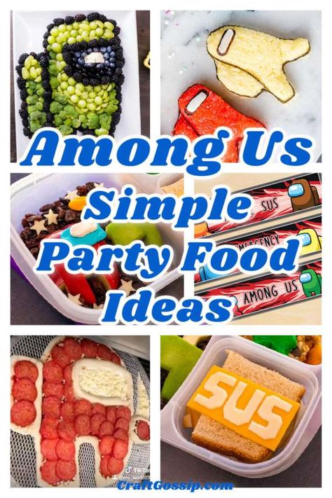 Amazing Among Us Birthday Party Food Ideas – Party Ideas Party Snacks Birthday, Party Food Ideas Birthday, Snacks Birthday Party, Among Us Birthday Party, Among Us Party, Fancy Birthday Cakes, Among Us Birthday, Treats Birthday, 7th Birthday Party Ideas