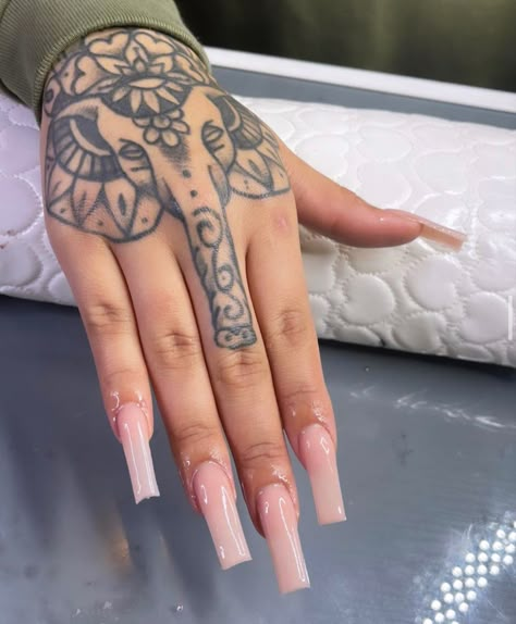 Elephant Hand Tattoos For Women, 1of1 Tattoo, Cute Thigh Tattoos, Matching Best Friend Tattoos, Finger Tats, Hand Tattoos For Girls, Cute Hand Tattoos, Tattoo Now, Wrist Tattoos For Women