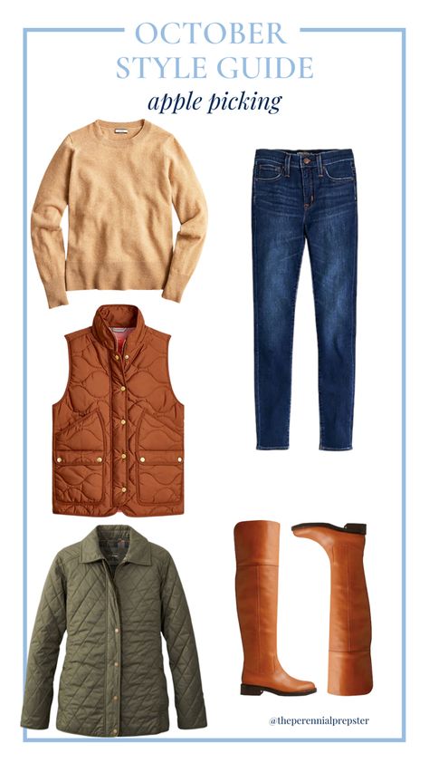 Classic Chic Fall Outfits, Rust Vest Outfit Fall, Cotswold Style Fashion, Preppy Fall Outfits 2023, Apple Picking Outfit Fall Casual, Classic Winter Outfits, Classic British Style, Classic Fall Outfits, New England Fall Outfits