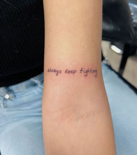 Sport Tattoo Ideas Women, Im Fine Save Me Tattoo, Preemie Tattoo, Im Fine Tattoo, Save Me Tattoo, Motivation Tattoos, Motivation Tattoo, Fighter Tattoo, Small Rib Tattoos