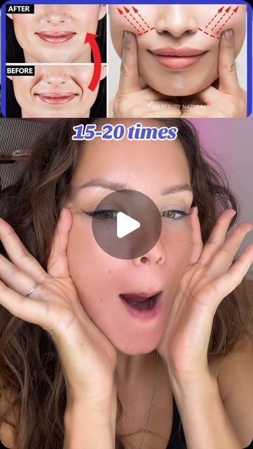 Smile Line Remove Exercise, Face Massage Techniques, Face Massage, Massage Techniques, Face Yoga, Gua Sha, Easy Workouts, Beauty Skin, Facial