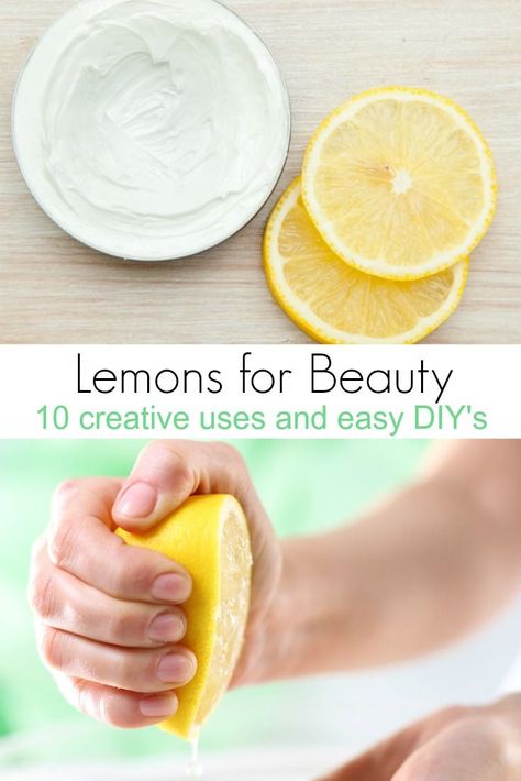 Love lemons but tired of lemonade? Here are a few ways to use fresh lemons in your beauty routine. Natural drandruff control, nail health and many more!  #beautytips #beautyhacks #lemons Night Beauty Routine, Natural Beauty Routine, Celebrity Beauty Secrets, Diy Beauty Recipes, Anti Wrinkle Cream, Nail Health, Living Ideas, Moisturizing Body Wash, Beauty Recipe