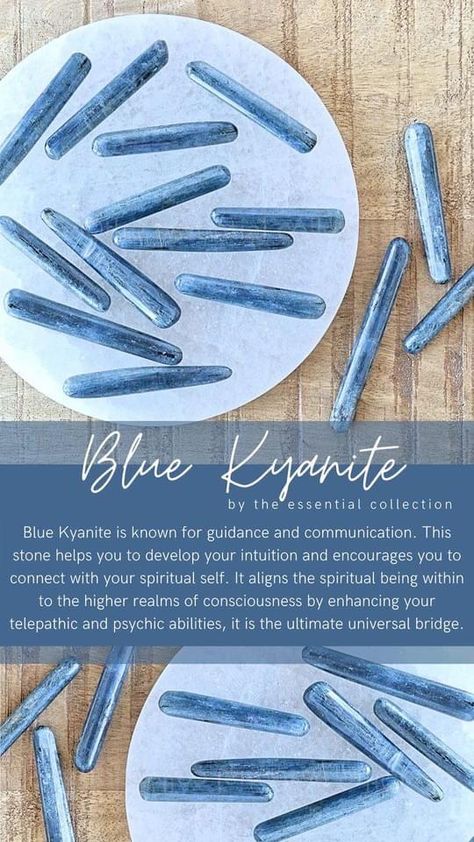 Blue Kyanite Meaning, Kyanite Meaning, Lightworker Quotes, Tumbled Crystals, Healing Gemstones, Crystals Healing Properties, Spiritual Crystals, Crystal Energy, Crystal Therapy