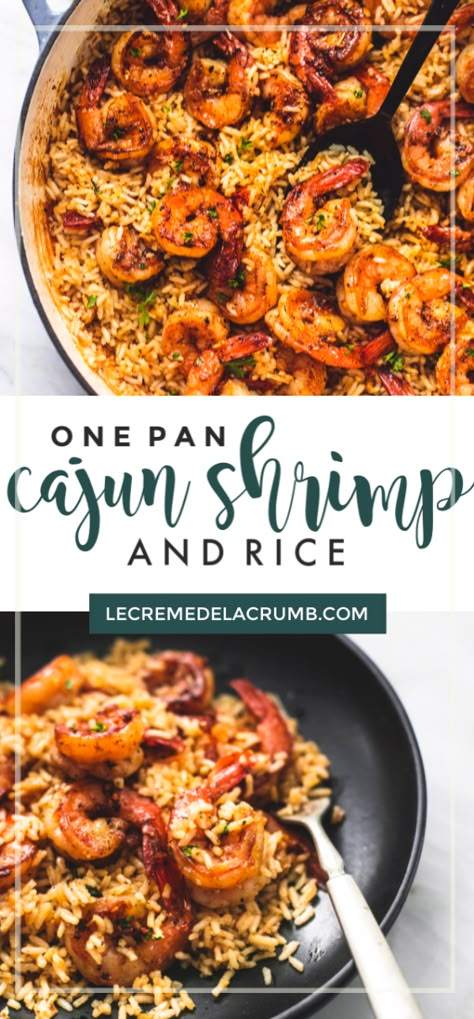 Shrimp And Rice Skillet, Cajun Shrimp And Rice, Shrimp And Rice Recipes, Baked Shrimp Recipes, Cajun Shrimp Recipes, Skillet Shrimp, Flavorful Shrimp, Cajun Shrimp Pasta, Rice Skillet