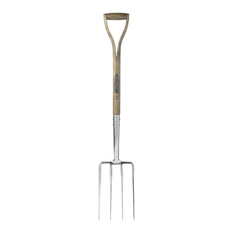 Spear & Jackson 4550DF Traditional Stainless Digging Fork, Multi-Coloured Digging Fork, Digging Tools, Traditional English, English Style, Great British, Gardening Tools, Forks, Lawn Garden, Garden Tools