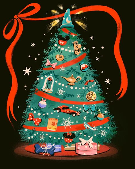 Disney Merry Christmas, Disney Christmas Tree, Mickey Mouse Art, Christmas Layouts, Disney Phone Wallpaper, Apple Watch Wallpaper, Wallpaper Iphone Christmas, Disney Holiday, Disney Disney