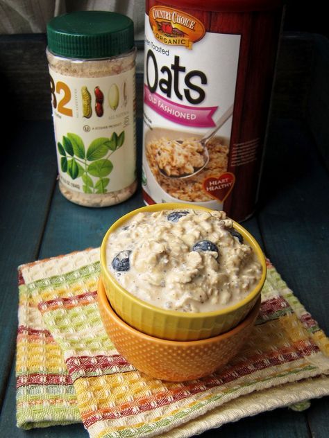 Overnight Oats Pb2, Weight Watchers Overnight Oats, Pb2 Cookies, Pb2 Recipes, Blueberry Overnight Oats, Vegan Overnight Oats, Easy Overnight Oats, Overnight Oats Healthy, Overnight Oatmeal