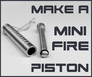 What is up eveybody, in this instructable I am going to make a mini fire piston used for lighting a fire with an air combustion. Hope you enjoy it. Machinist Projects, Best Fire Starter, Camping In Nature, Fire Piston, Metal Lathe Projects, Camping Gear Diy, Metal Lathe Tools, Metalworking Projects, Machine Shop Projects