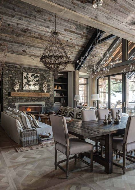 21 Most fabulous mountain homes designed by Locati Architects Chalet Modern, Cozy Farmhouse Living Room, Popular Living Room, Rustic Living Room Furniture, Modern Rustic Living Room, French Country Living Room, Dollar Store Hacks, Interior Design Rustic, Modern Farmhouse Living Room