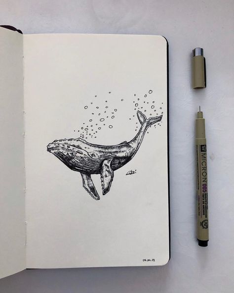 Random cute Whale 🐋 . Comment what you think 👇🏻 . . .  #pencil #ink #blackwork #blackworknow #blackandwhite #pencilportrait #drawing… Whale Sketch, Whale Tattoo, Whale Drawing, Sea Drawing, Album Artwork Cover Art, Pen Doodles, Whale Tattoos, Black And White Illustrations, Circle Drawing